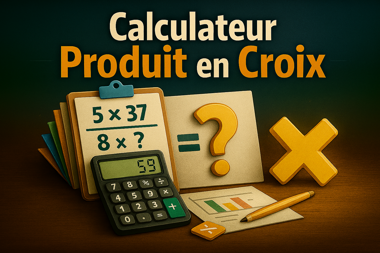 Calculateur Produit en Croix en ligne